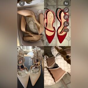 Lot of heels! 4 pairs all size 7 from Target, CK, Aldo and Nordstrom.